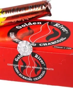 Wasserpfeifenkohle Golden River klein 33mm/10Tabletten