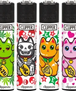 Clipper Feuerzeug Winkekatzen