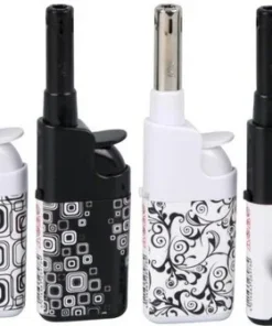 ATOMIC Mini-Anzünder Piezo 10 cm „Black + White“ sortiert