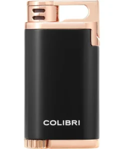 COLIBRI Feuerzeug Belmont II schwarz/rosegold