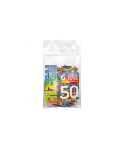 GIZEH Active Filter Rainbow 6mm 50er