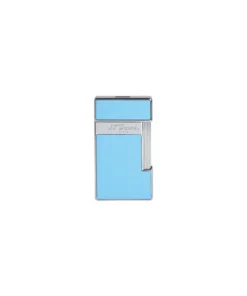 St.Dupont Feuerzeug Slimmy Shiny Light Blue Lacquer 028007