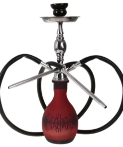 Modern-Shisha Wasserpf. „GISEH 2“ rot 45 cm