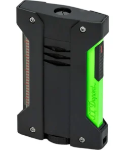 St.Dupont Feuerzeug Defi Extreme Fluo Grün Schwarz 021417