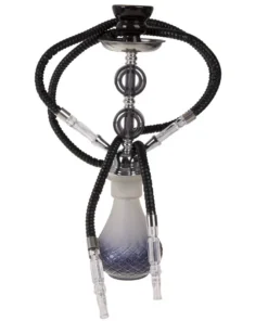 Hookah Wasserpfeife 36 cm 2er schwarz im Alukoffer