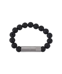 Solo Armband Bohrer Stahl Lava, Größe S