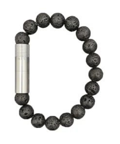 Solo Armband Bohrer Stahl Lava, Größe L