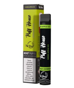 E-Zigarette PUFF HOUSE GREEN APPLE ICE 800 Puffs