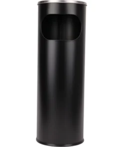Sand-Standascher Edelstahl schwarz matt
