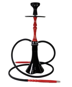 SHISTAR Shisha „Cairo“ schwarz/rot 2er/65cm