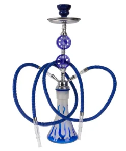 Hookah Wasserpfeife 2-er blau 55 cm