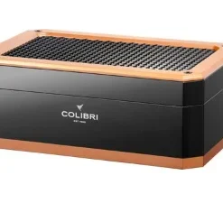 COLIBRI Humidor „Rally“ schwarz/gold für ca. 100 Zigarren