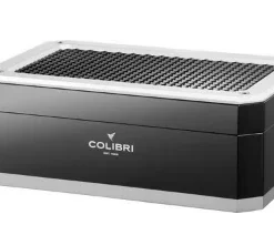 COLIBRI Humidor „Rally“ schwarz/silber für ca. 100 Zigarren