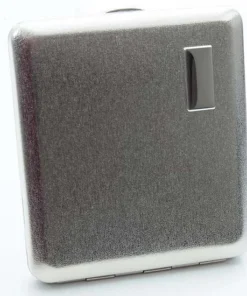 Zigarettenetui Chrom Satin mit Gravurfeld