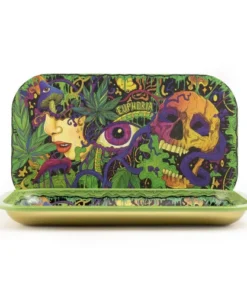 Euphoria Rolling Tray Set mit magnetischem Deckel, bezaubernd, 270 x 160 mm