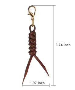Handwoven Cowhide Leather Charm