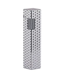 Side Slip – Rectangular Lighter – Starburst Pattern – Silver