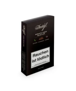Davidoff Robusto Tubos Selection – drei Zigarren einzeln im Tubo verpackt – NEU