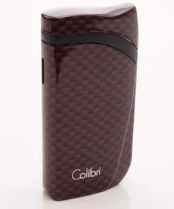 Colibri Feuerzeug „Falcon II“ Carbondesign rot