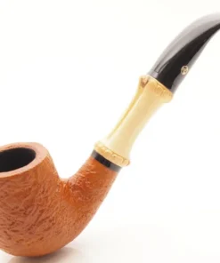 Rattrays Pfeife Bamboo Bent Sandblast Light