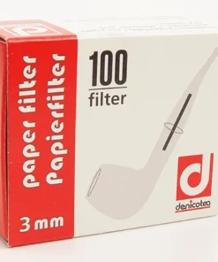 Denicotea Papierfilter 3mm / 100 Stück