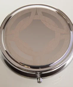 Taschenascher Laserart chrom poliert #3