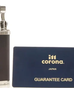 IM Corona Pfeifenfeuerzeug Old Boy schwarz gekörnt