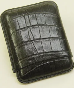 Wess Design Cigarilloetui 503 Kroko schwarz