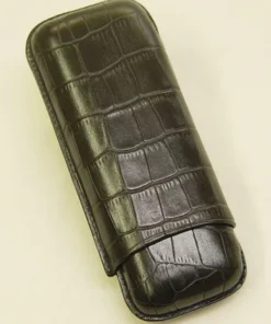 Wess Design Zigarrenetui 590 Kroko schwarz