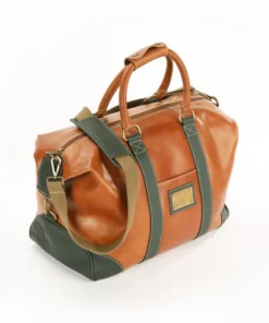 Fuente The OpusX Society Italian Ledersee Tasche in Braun/Olivegrün