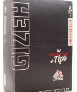 Gizeh Black King Size Slim + Tips 26×34