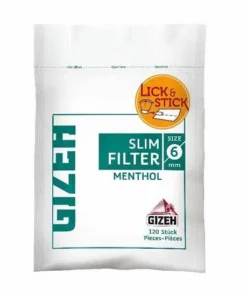 Gizeh Slim Filter Menthol / 120 Stück