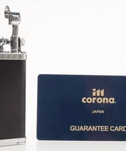 IM Corona Pfeifenfeuerzeug Old Boy schwarz matt chrom