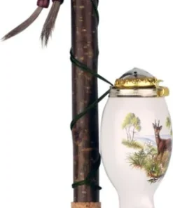 Gesteckpfeife Porzellan Jagdmotive