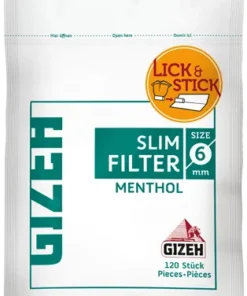 Gizeh Slim Filter Menthol