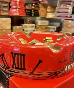Arturo Fuente – Aschenbecher – rot – 4 Ablagen