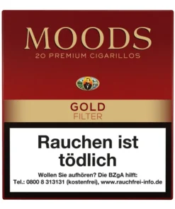Moods Zigarillos Gold Filter (10×20 Stück)