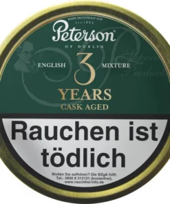Peterson Pfeifentabak Cask Aged 3 Years English Mixture (5×50 gr.)