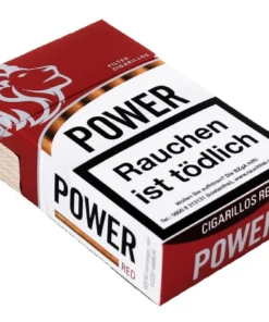 Power Zigarillos Red Filter Cigarillos Naturdeckblatt (10×17 Stück)