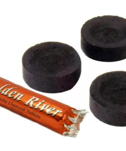 Golden River Shisha Hookah Kohle klein 33mm 10er (10 x 10 Stück)