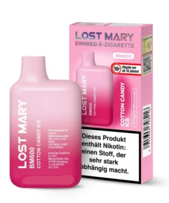 Lost Mary BM600 Einweg E-Zigarette Cotton Candy Ice 20mg Nikotin/ml (1 Stück)