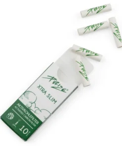 PURIZE XTRA Slim Size 6 mm Aktivkohlefilter weiß (10 Stück)