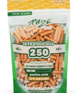 PURIZE XTRA Slim Size 6mm Aktivkohlefilter spy (Beutel á 250 Stück)