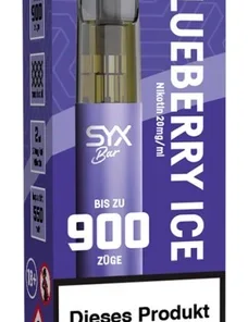 SYX Bar Einweg-Zigarette Blueberry Ice 20mg Nikotin/ml (1 Stück)