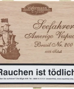 Wörmann Zigarren Seefahrer Amerigo Vespucci Brasil No. 200 (Schachtel á 20 Stück)