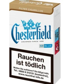Chesterfield Zigarillos Blue King Size Filter Cigarillos (10×17 Stück)