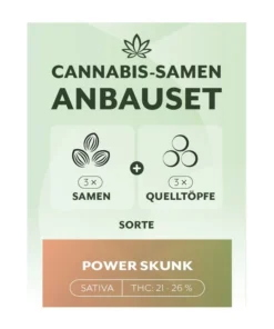 Sanaleo Cannabis Anbauset Power Skunk (3 Stück)