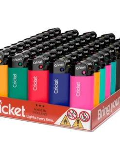Cricket Einwegfeuerzeug Essential Mini Reibrad bunt sortiert (50 x 1 Stück)