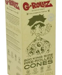 G-Rollz KS Organic Hemp Extra Thin Pre-rolled Cones Set – 800 Stk. (Set á 800 Stück)