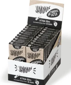 Jammin Aktivkohlefilter Xtra Slim 6mm (20 x 10 Stück)